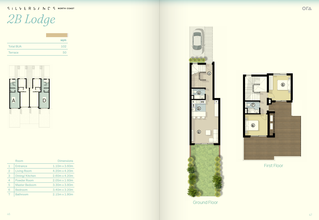 Floor plan for apartment at Silver Bay