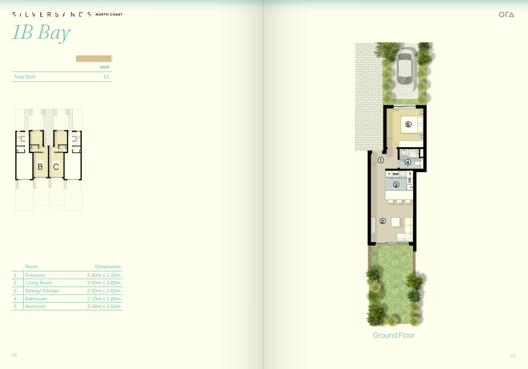 Floor plan for apartment at Silver Bay