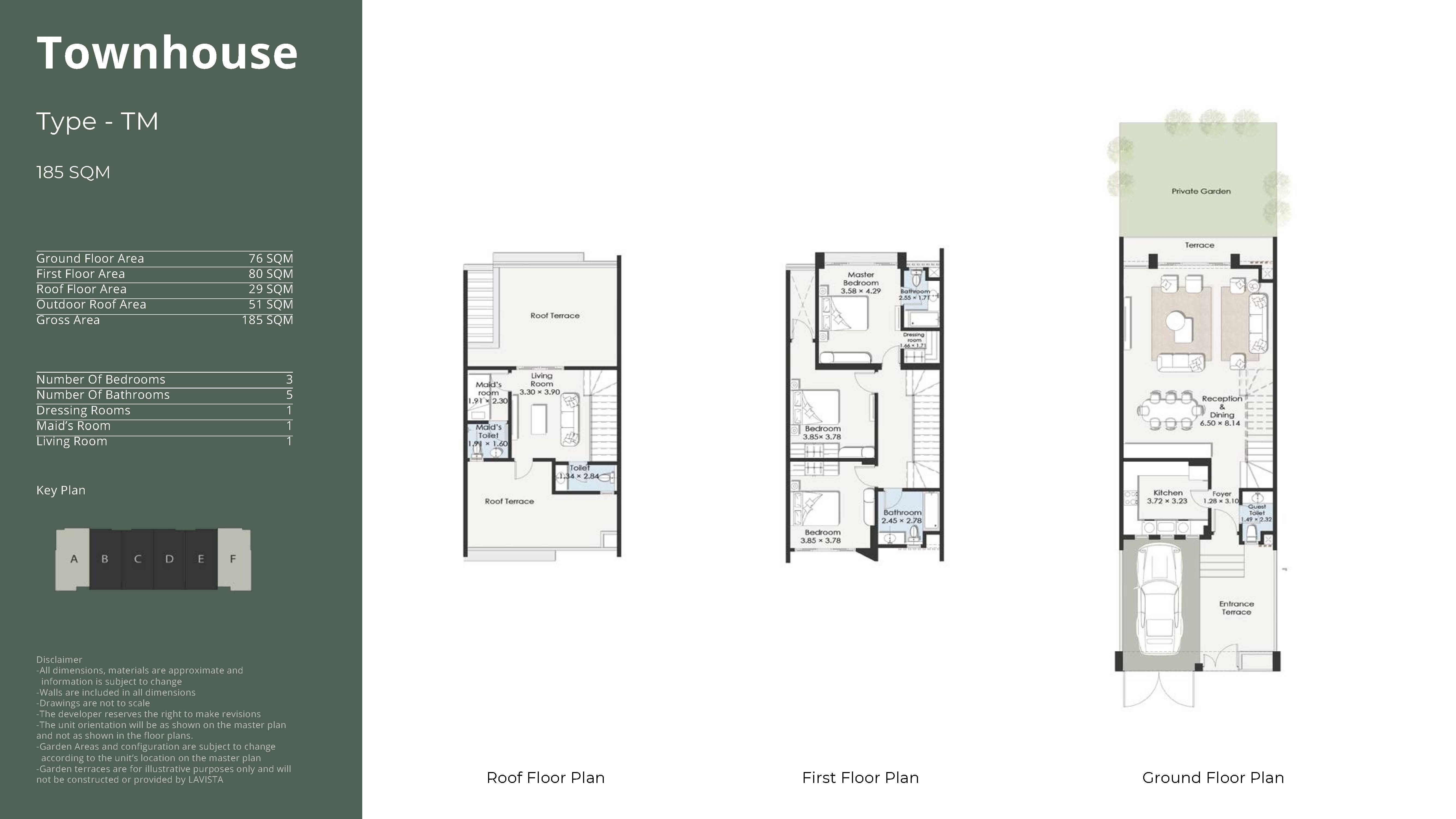 Floor plan for townhouse at El Patio Jade