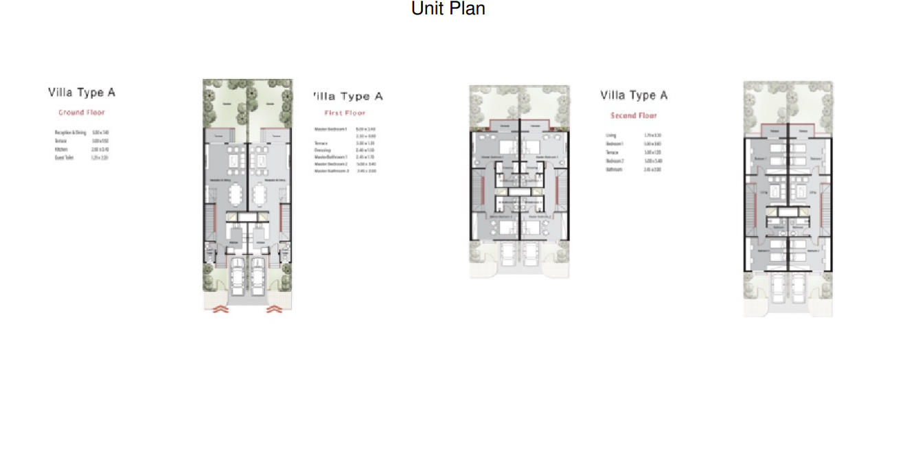 Floor plan for townhouse at Riverton
