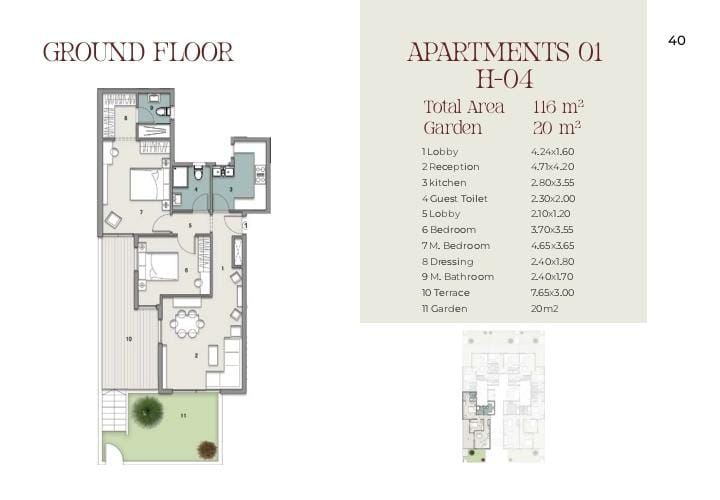 Floor plan for apartment at Upmount