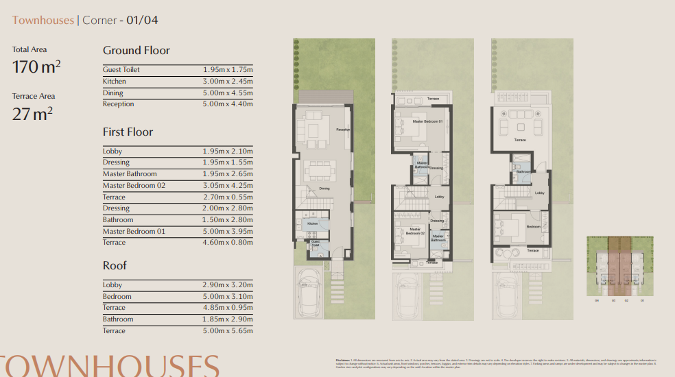 Floor plan for townhouse at Vallis
