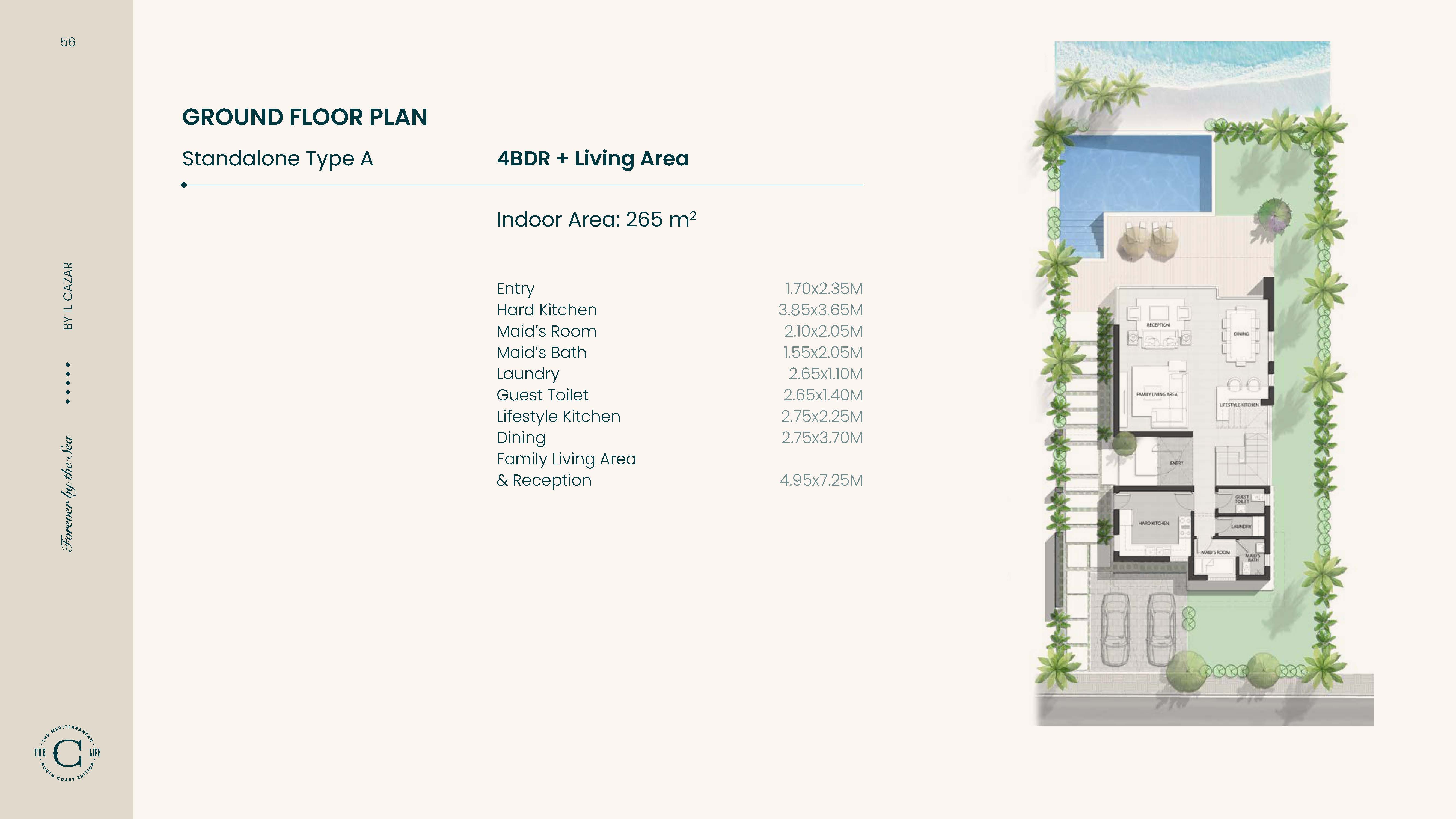 Floor plan for villa at The C