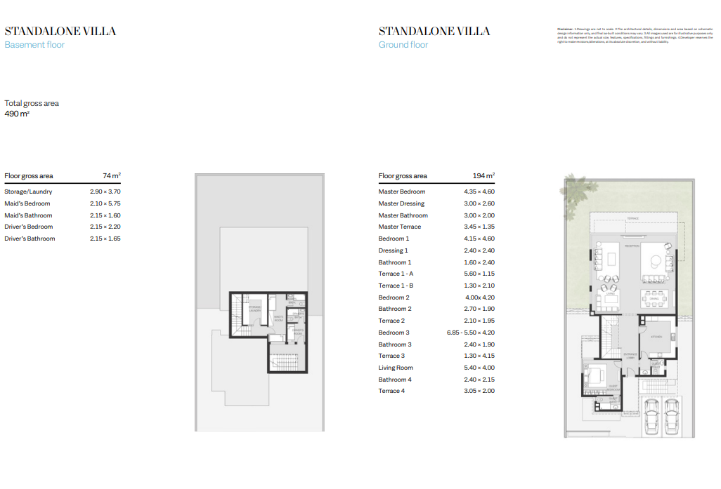 Floor plan for villa at The Waterway North Coast-Phase One