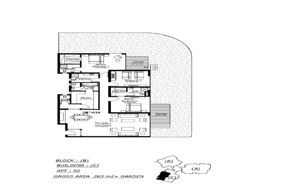 Floor plan for apartment at The Capitalway Phase2