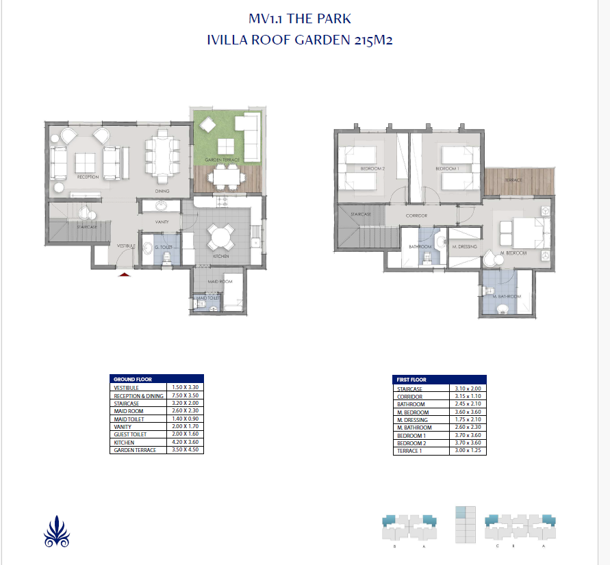 Floor plan for duplex at Mountain View One