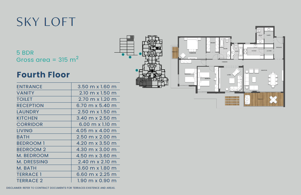 Floor plan for penthouse at Club Park - ICity October