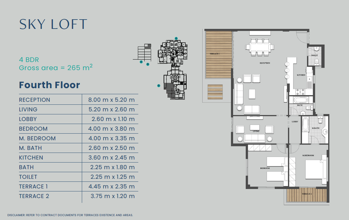 Floor plan for penthouse at Club Park - ICity October