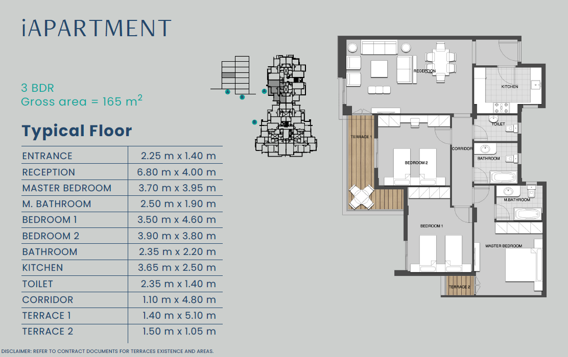 Floor plan for apartment at Club Park - ICity October