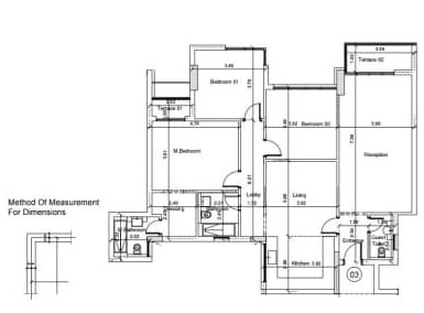 Floor plan for apartment at Scene 7
