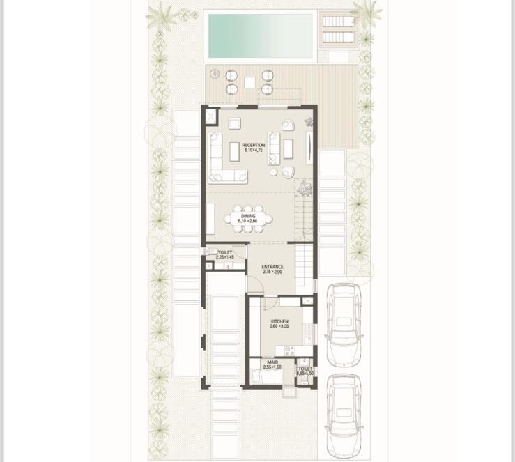 Floor plan for villa at At East