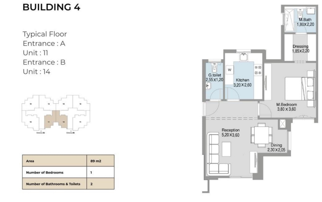 Floor plan for apartment at Talda