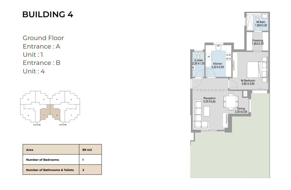 Floor plan for apartment at Talda