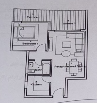 Floor plan for apartment at Belva