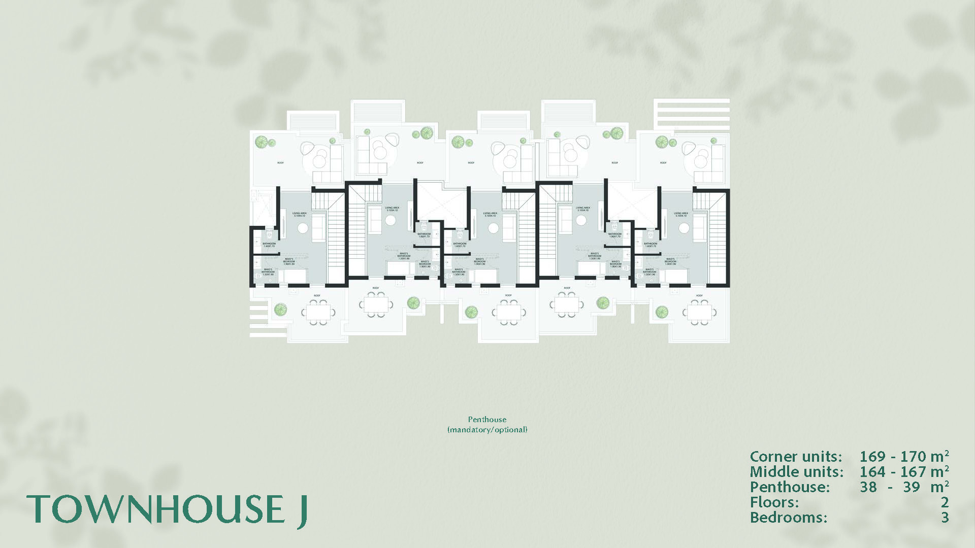 Floor plan for townhouse at O West Orascom