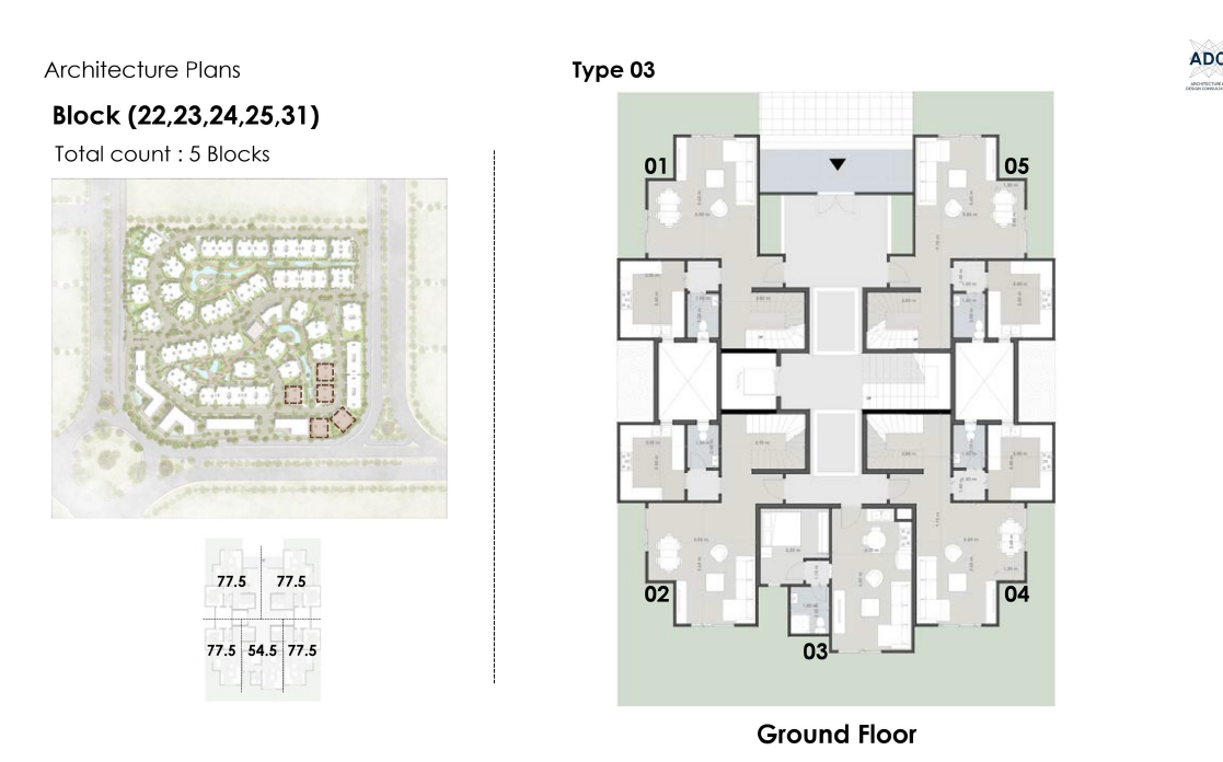 Floor plan for apartment at Vida Residence