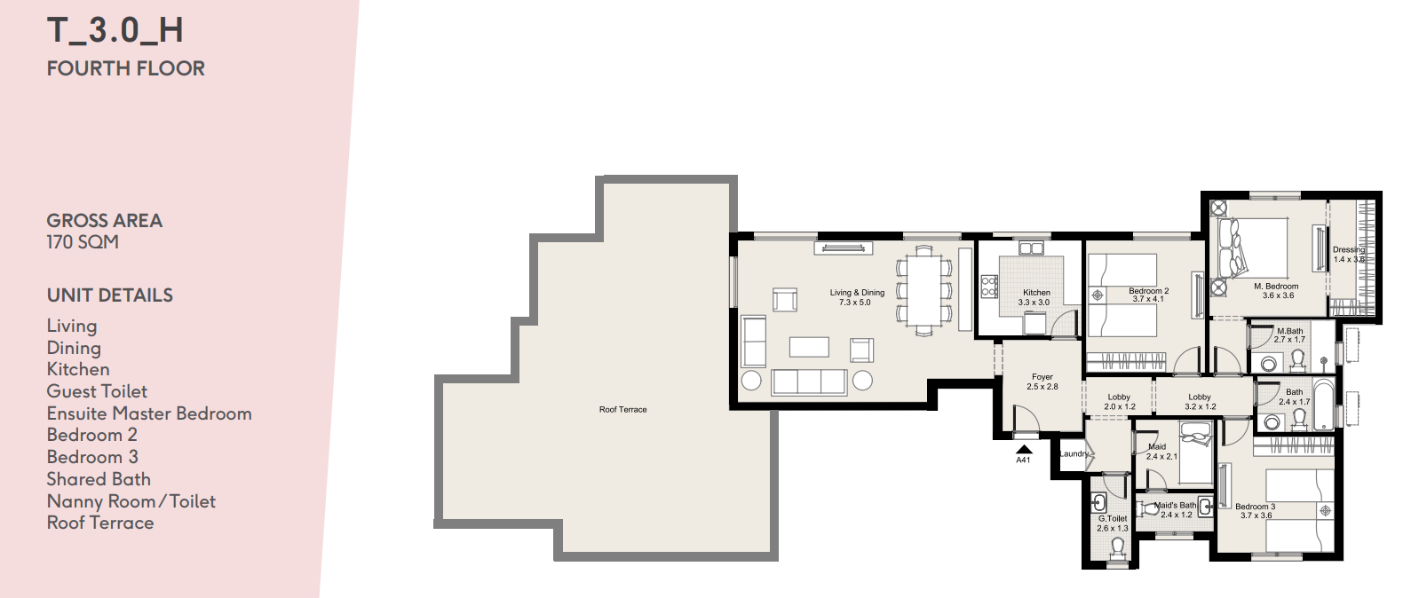 Floor plan for apartment at D Parks New Cairo