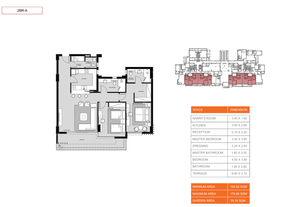 Floor plan for apartment at Hyatt Centric
