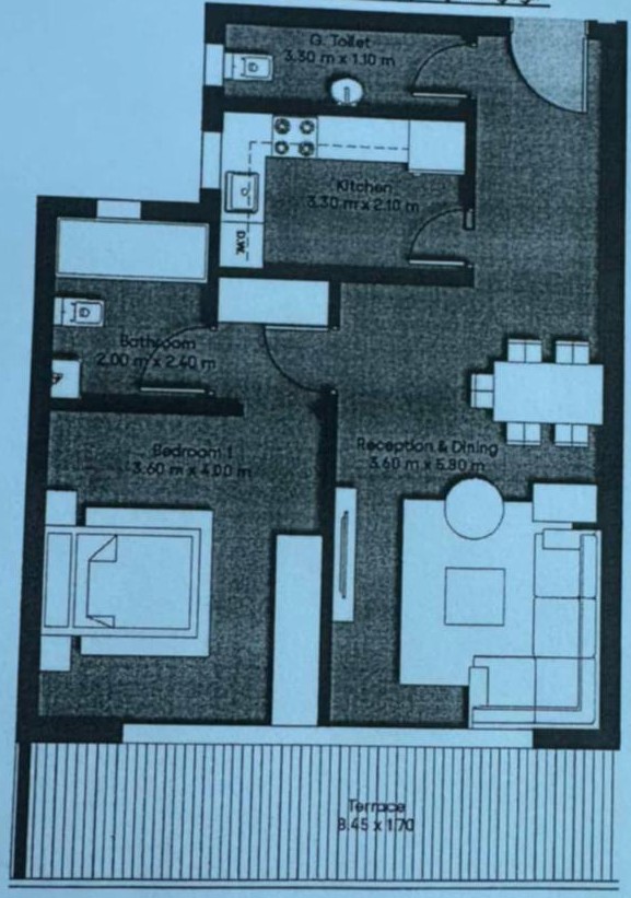 Floor plan for apartment at The Crest