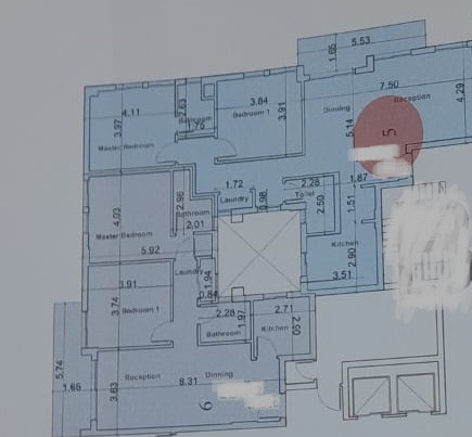 Floor plan for apartment at Bloomfields