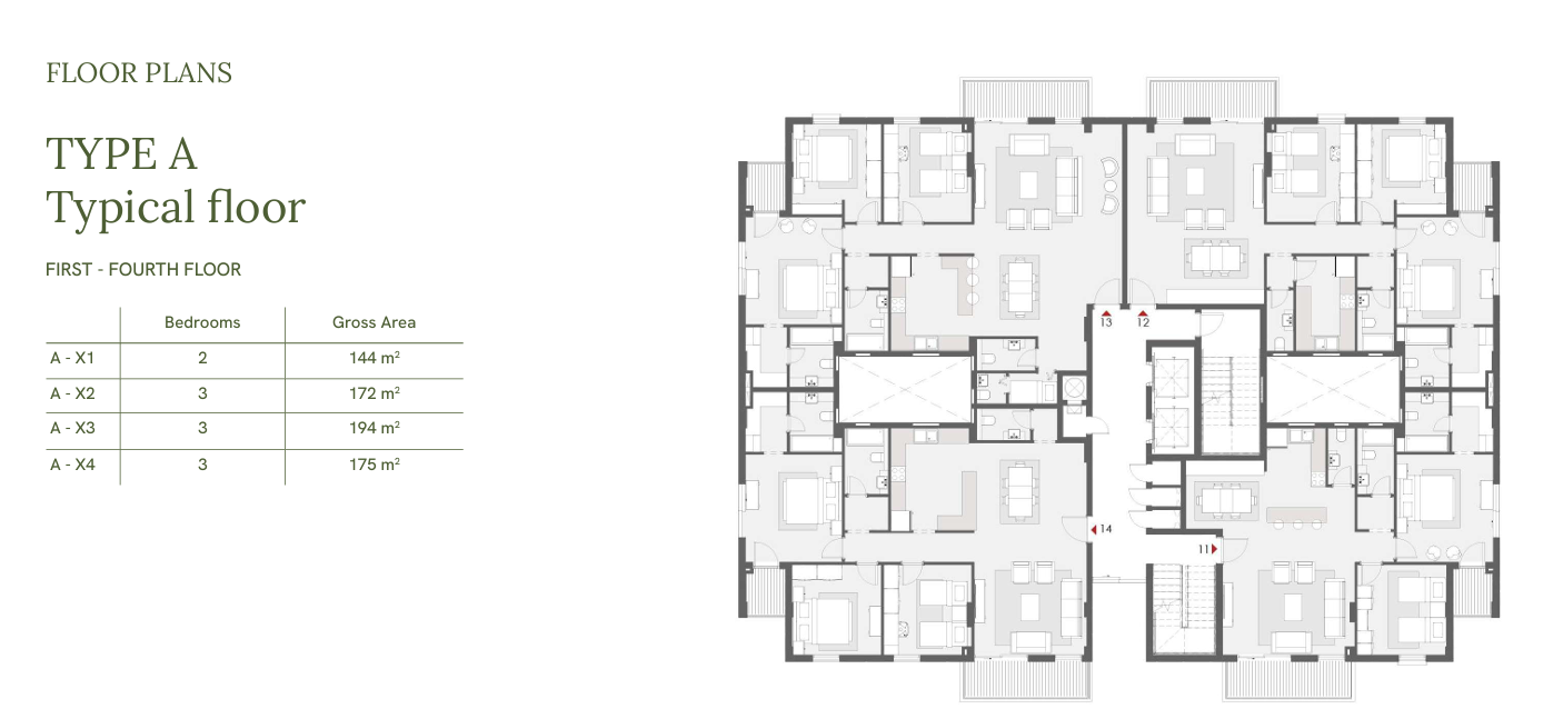 Floor plan for penthouse at One33-Phase Two