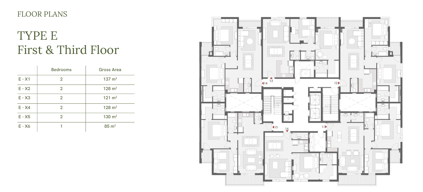 Floor plan for penthouse at One33