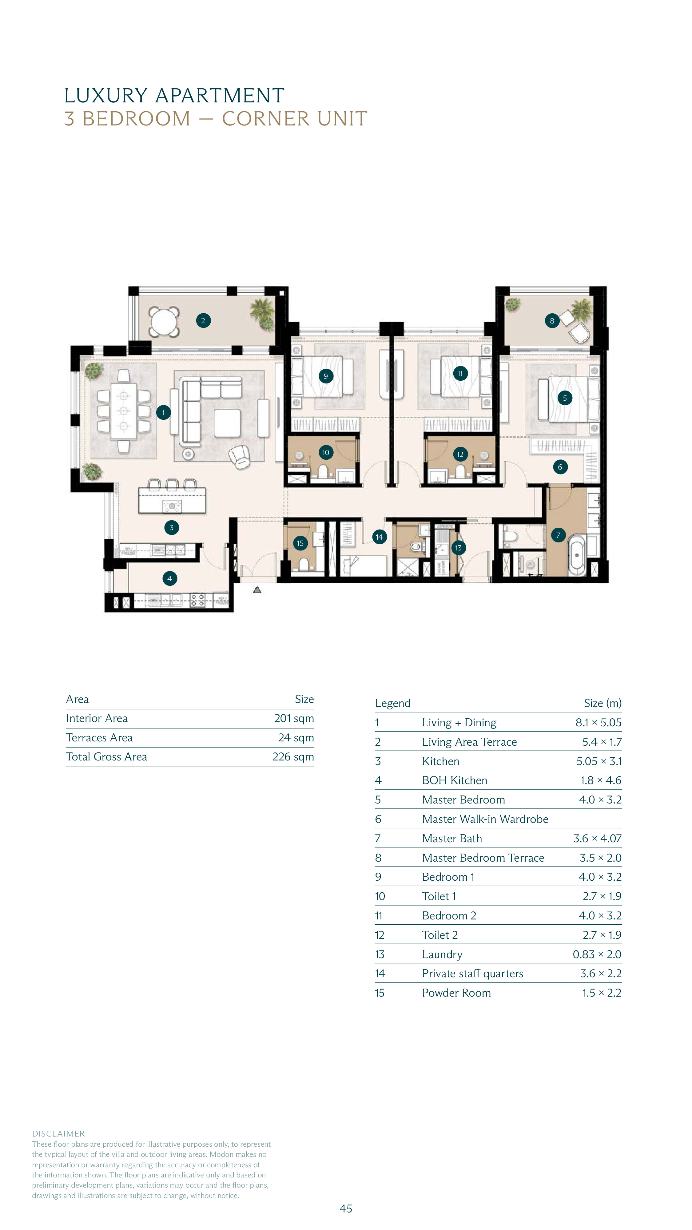 Floor plan for apartment at Ras El Hekma Egypt