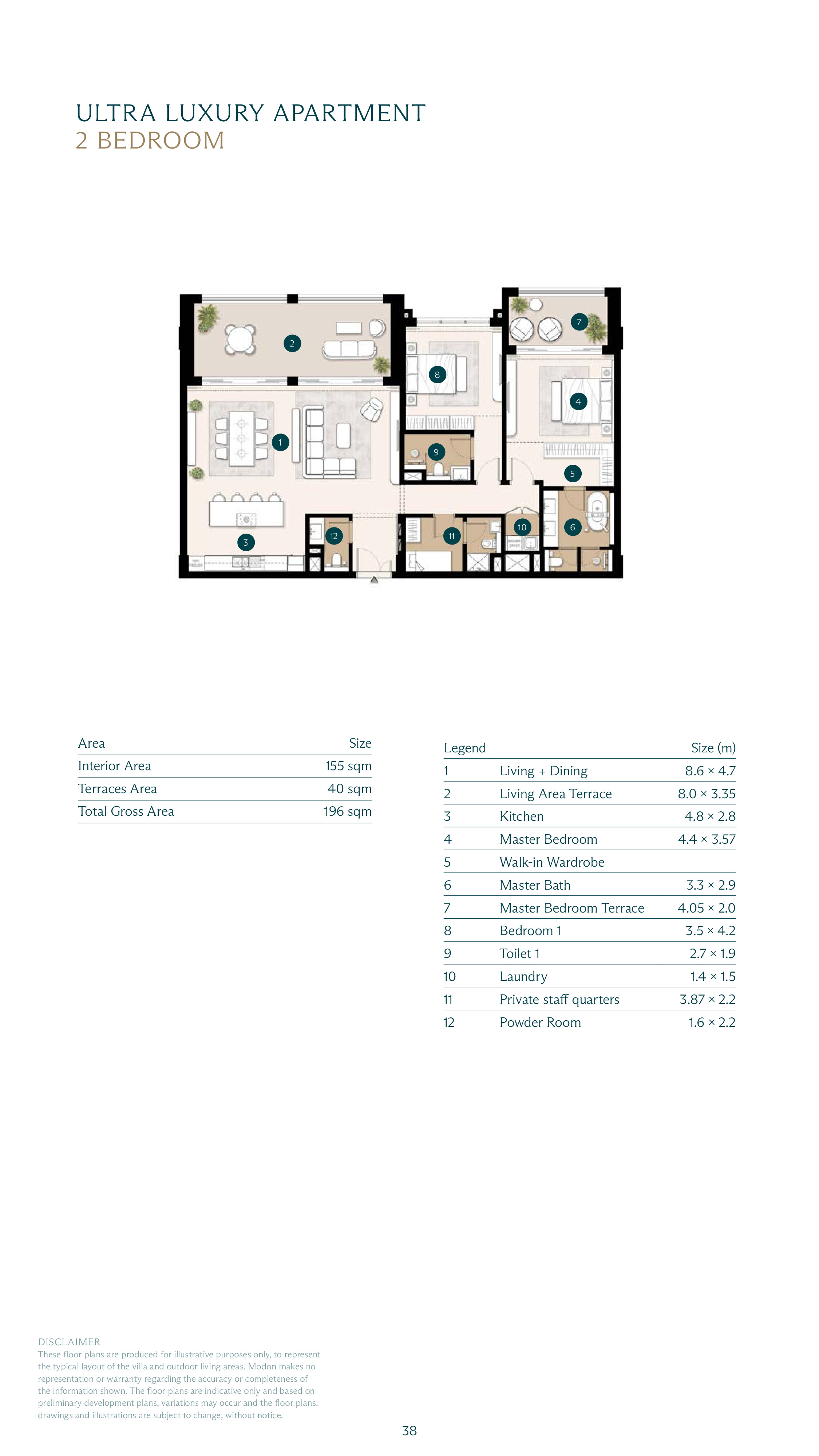 Floor plan for apartment at Ras El Hekma Egypt