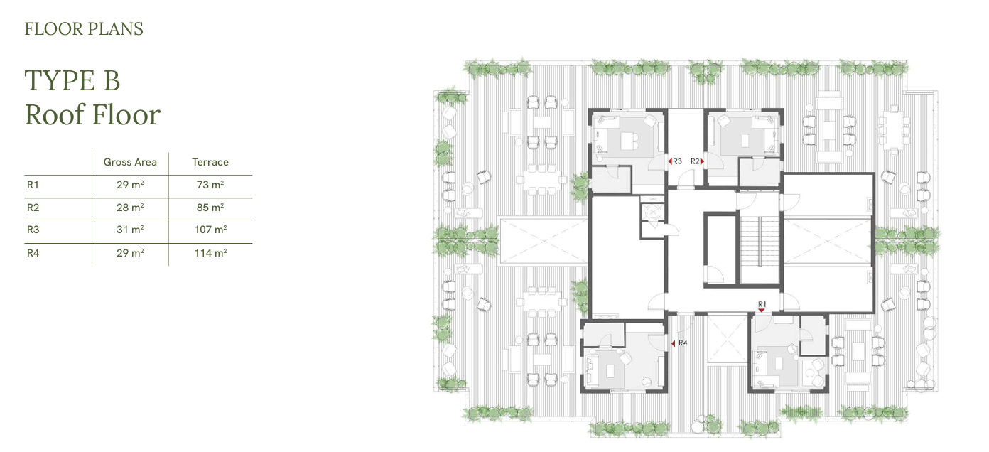 Floor plan for penthouse at One33-Phase Two
