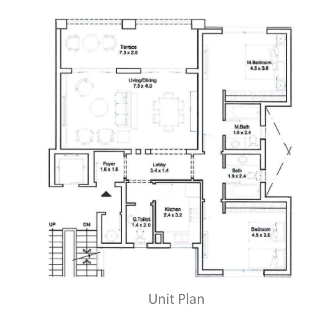 Floor plan for apartment at DISTRICT 5