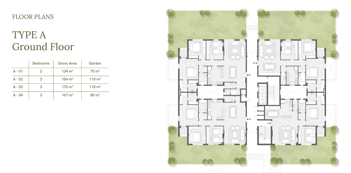 Floor plan for apartment at One33-Phase Two