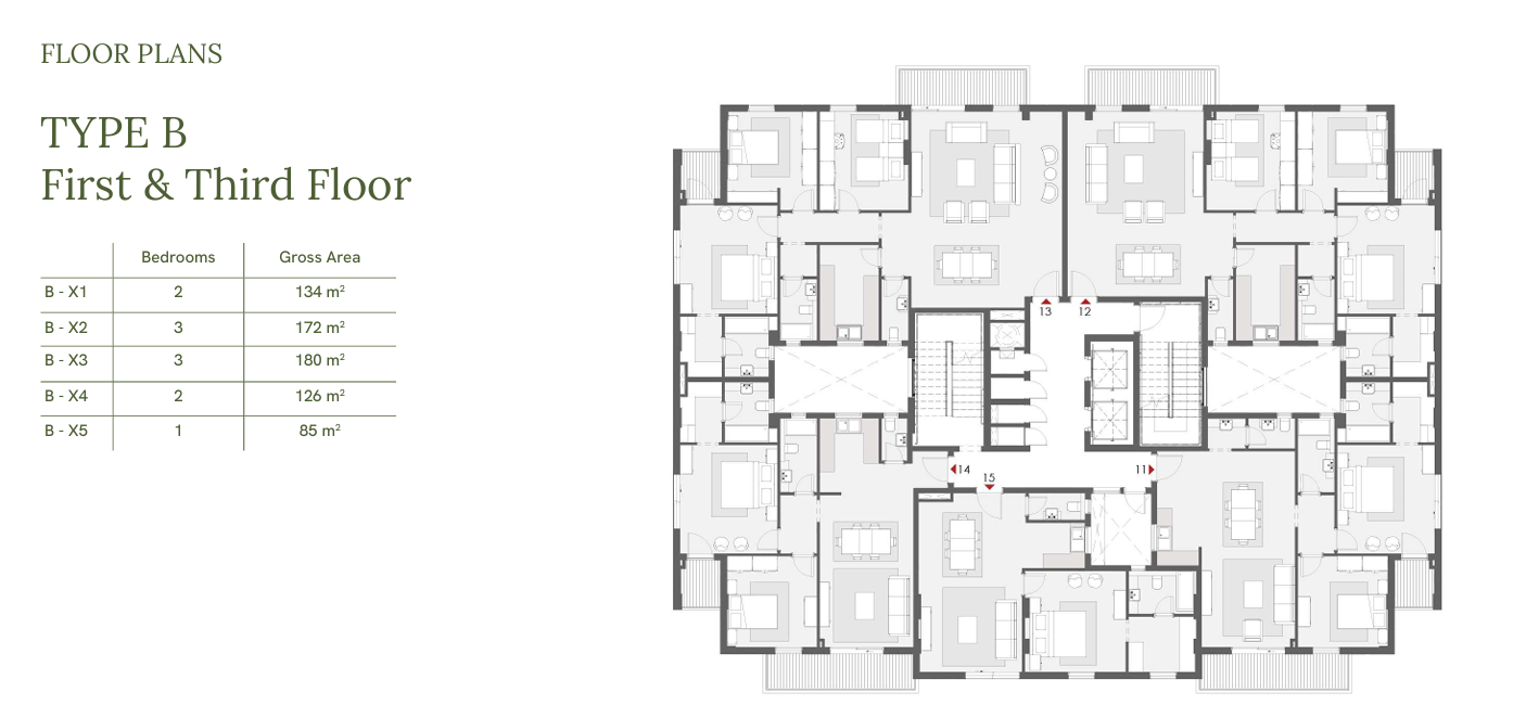 Floor plan for apartment at One33-Phase One