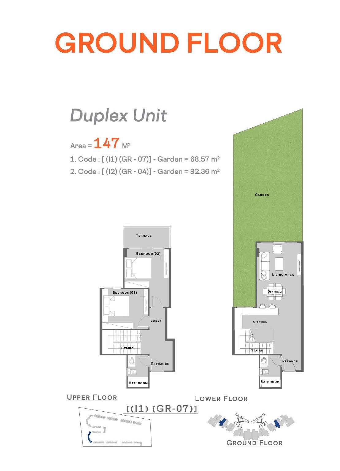 Floor plan for duplex at Jamila