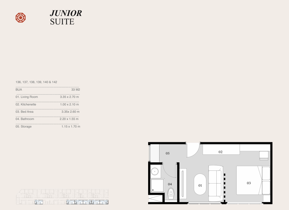 Floor plan for apartment at Eastville