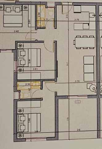 Floor plan for chalet at D-Bay