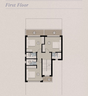 Floor plan for townhouse at Silversands