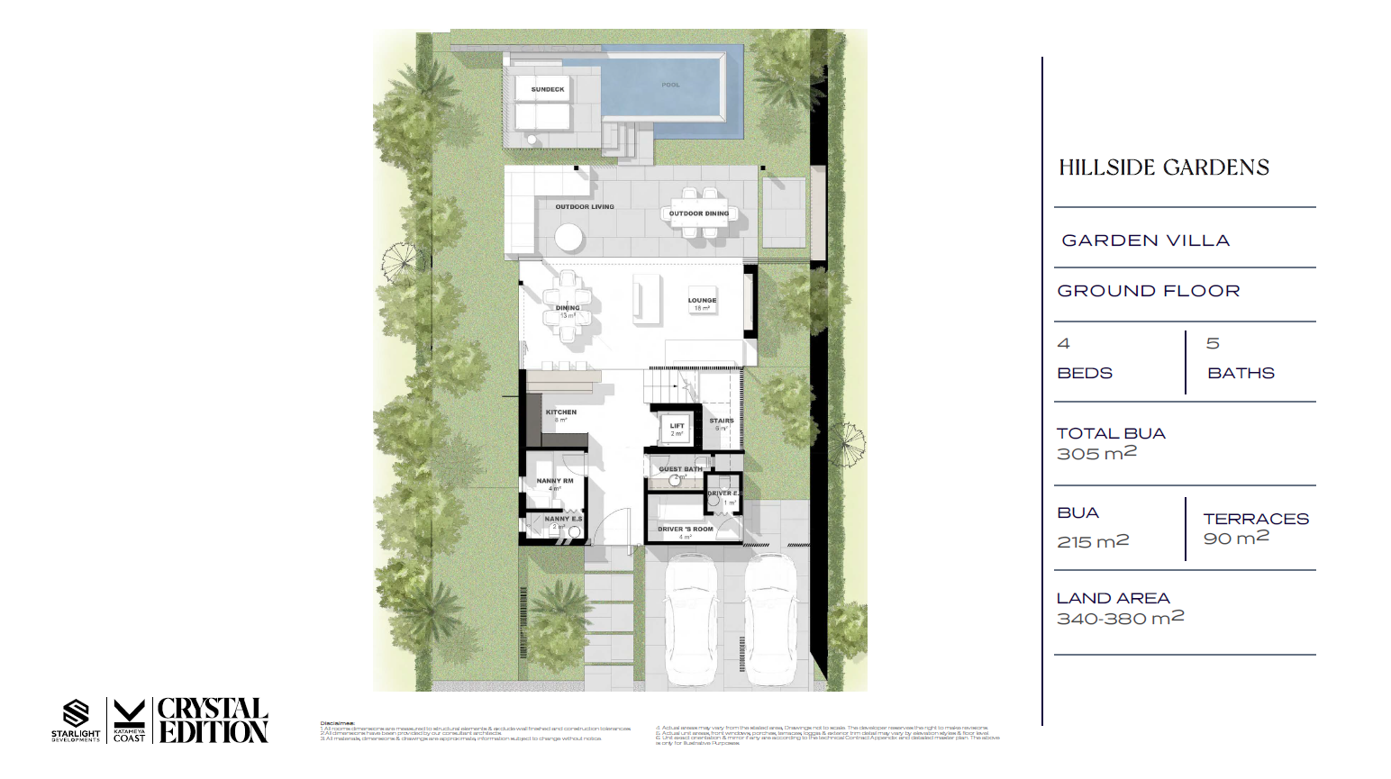 Floor plan for villa at Katameya Coast