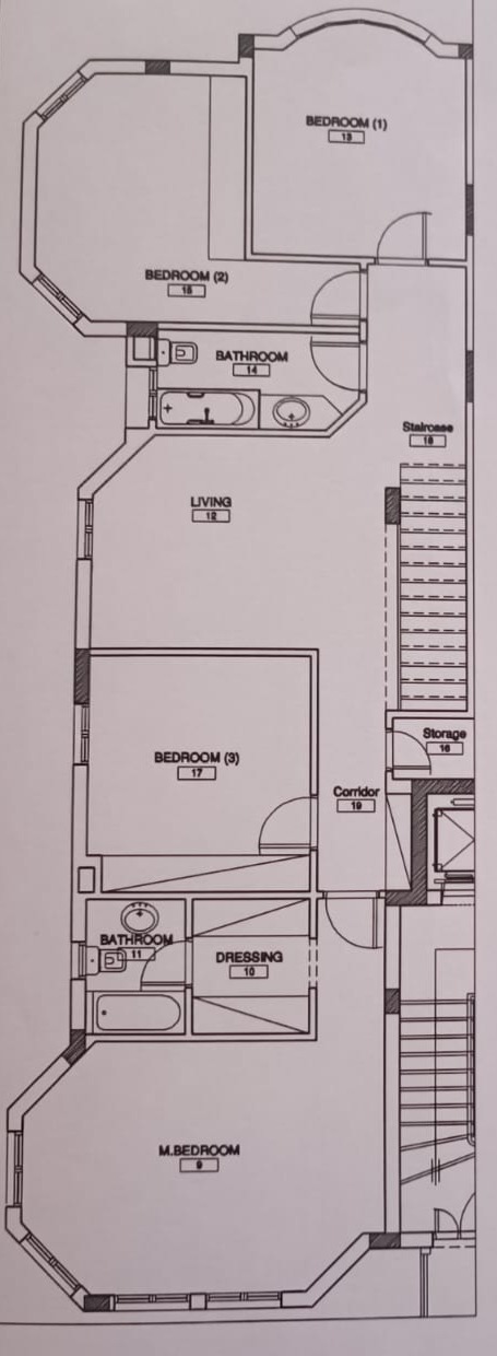 Floor plan for duplex at Mountain View Hyde Park