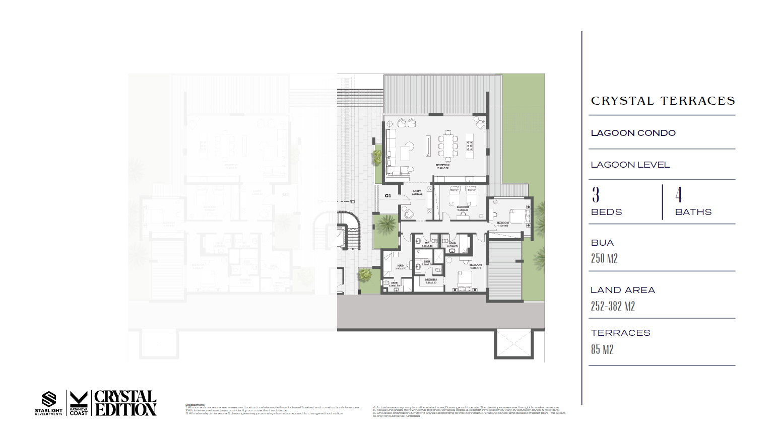 Floor plan for chalet at Katameya Coast