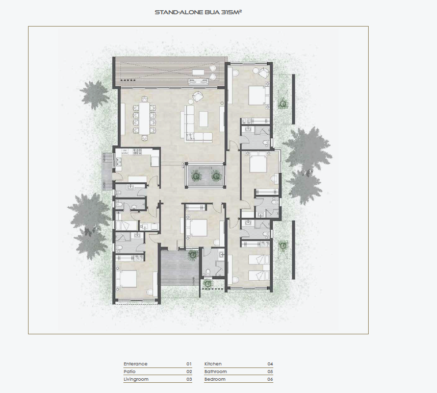Floor plan for villa at See The Sea