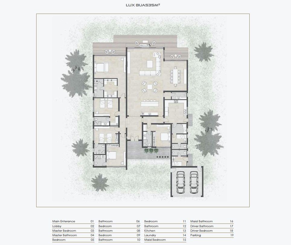 Floor plan for villa at See The Sea