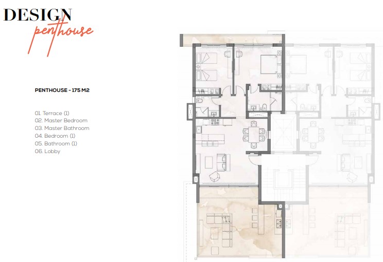 Floor plan for chalet at See The Sea