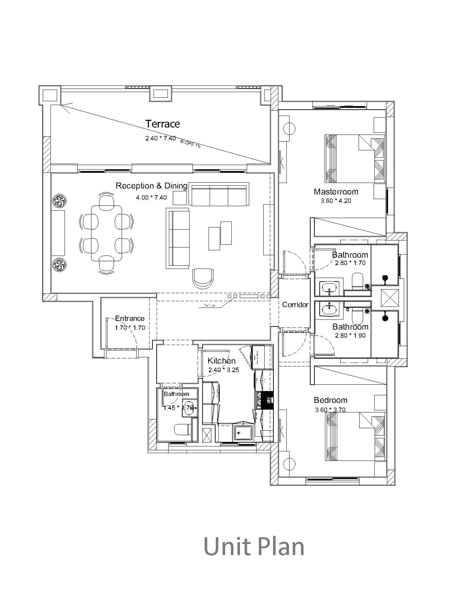 Floor plan for apartment at DISTRICT 5