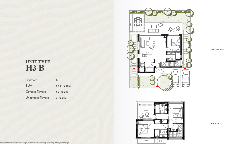 Floor plan for villa at R6-Bougainvillea