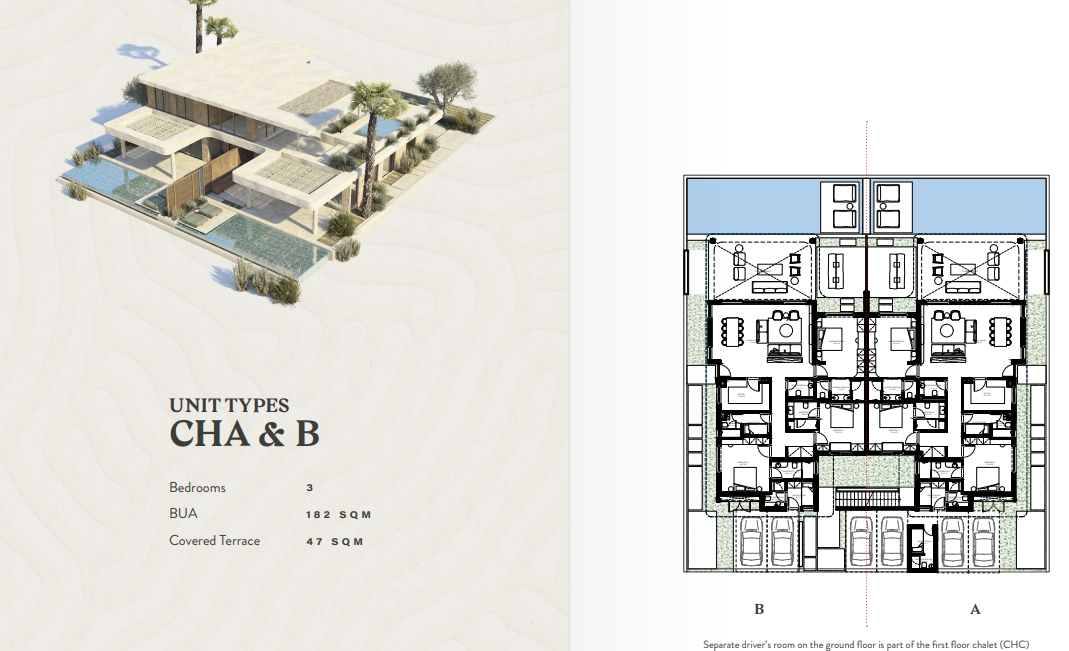 Floor plan for chalet at R1-Dunes
