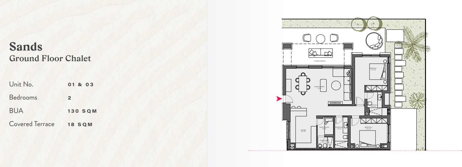 Floor plan for chalet at R2-The Town