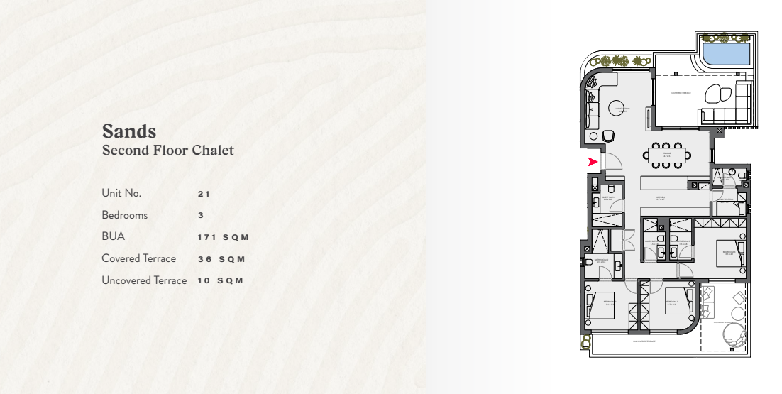 Floor plan for chalet at R2-The Town