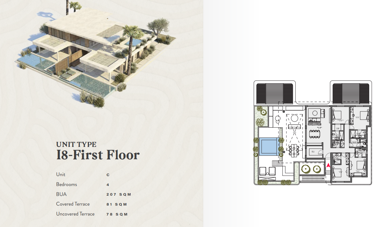 Floor plan for chalet at R5-Acacia