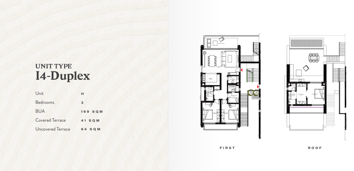 Floor plan for chalet at R6-Bougainvillea