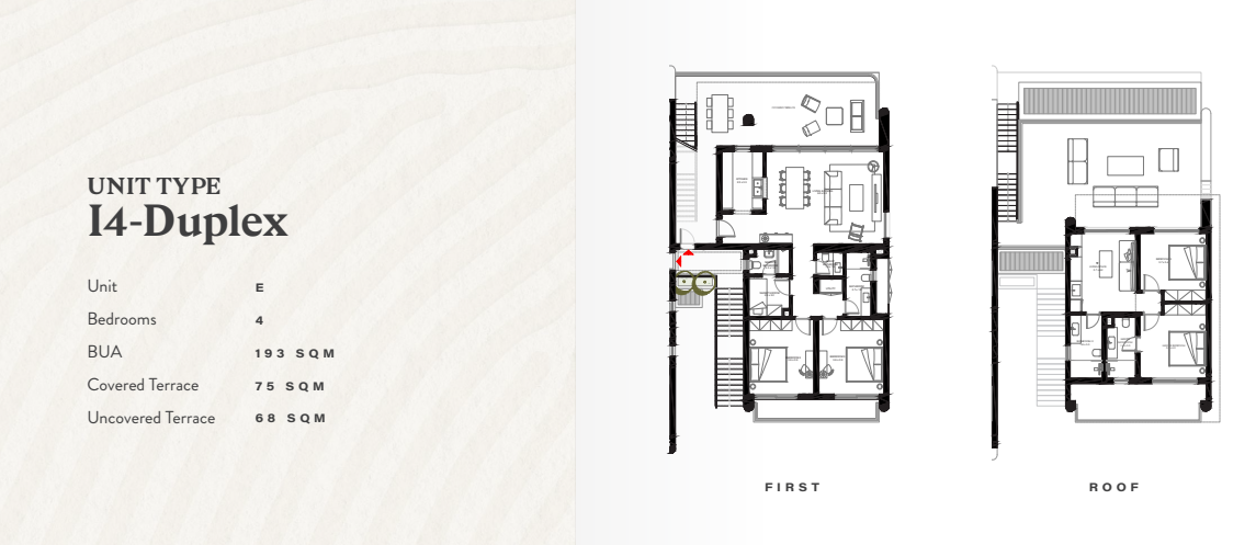 Floor plan for chalet at R6-Bougainvillea